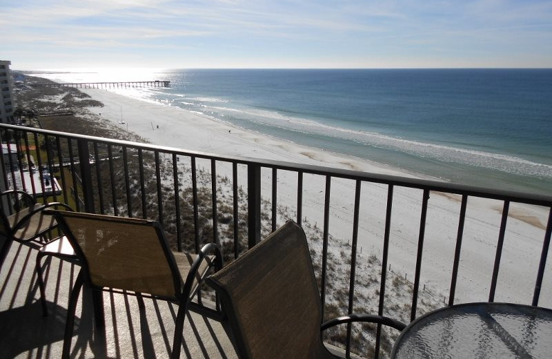 Rental balcony at Moonspinner Condominium.