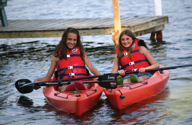 Kayaking at Southview Cottages Resort.