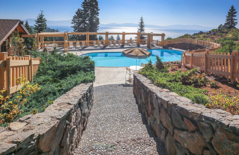Rental outdoor pool at O'Neal Brokers of Lake Tahoe.