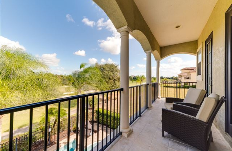 Rental deck at Luxury Reunion Rentals.