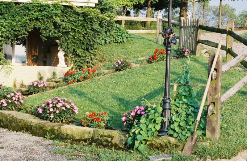 Garden at Guggisberg Swiss Inn/Amish Country Riding Stables.