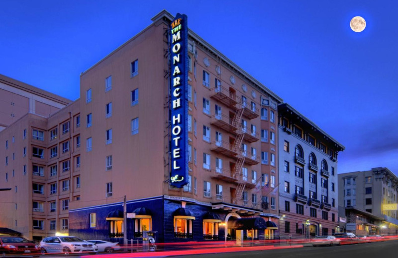 Exterior view of The Monarch Hotel.