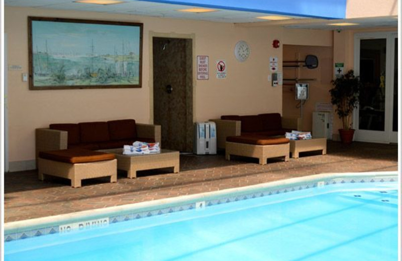 Indoor pool at The White Sands Oceanfront Resort & Spa.