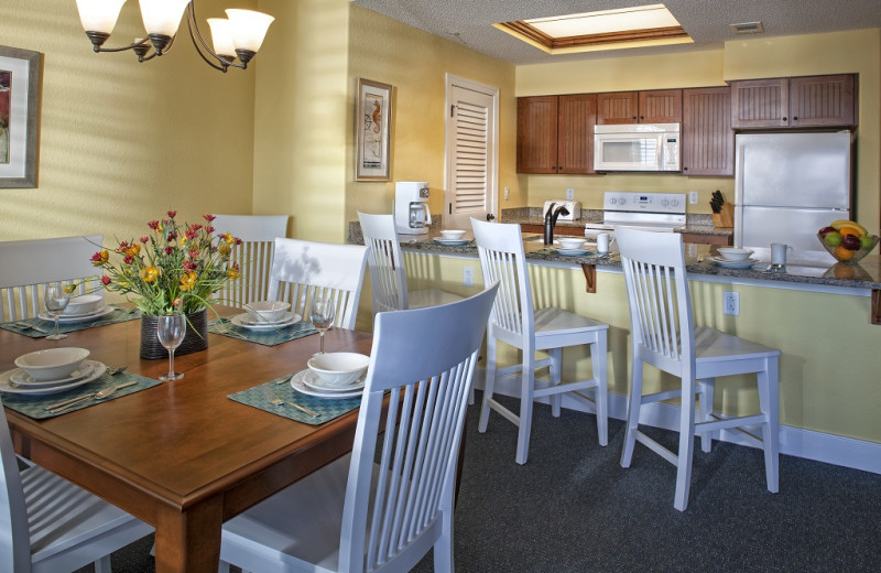 Guest kitchen at Bluewater Resort and Marina.