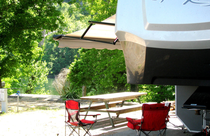 RV camp at Copper John's Resort.