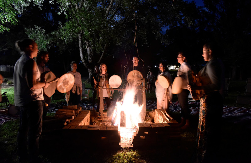 Drum Circle at The Horse Shoe Farm