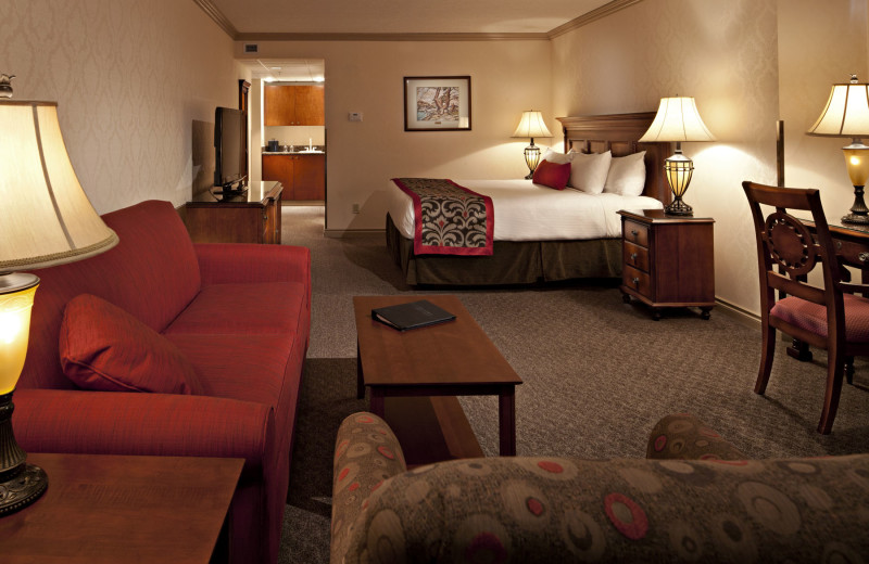 Guest room at Delta Banff Royal Canadian Lodge.