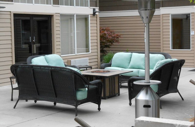 Patio Seating at the Best Western PLUS KwaTaqNuk Resort