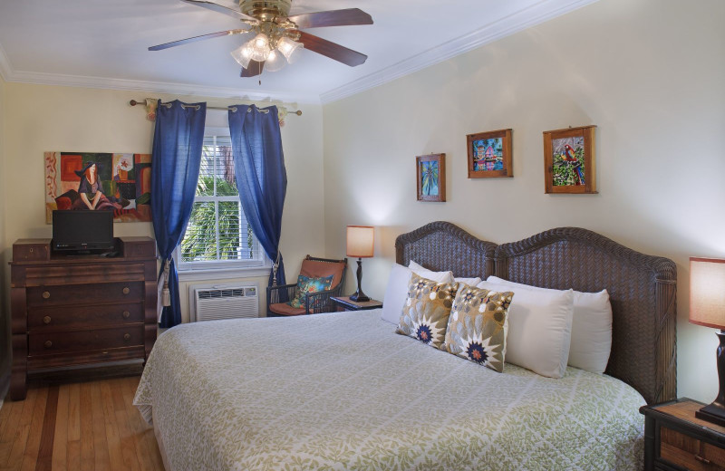 Guest room at Coco Plum Inn.