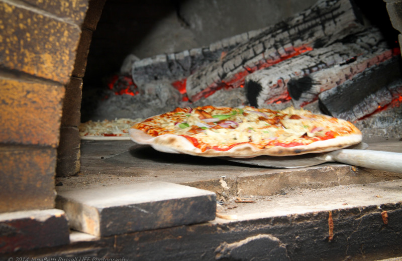 Pizza at ACE Adventure Resort.