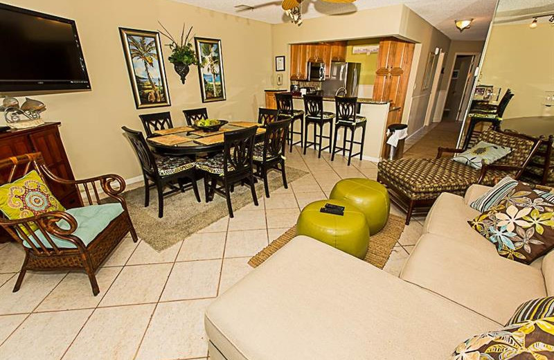 Guest living room at Sterling Resorts.