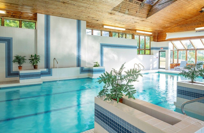 Indoor pool at Golden Eagle Resort.