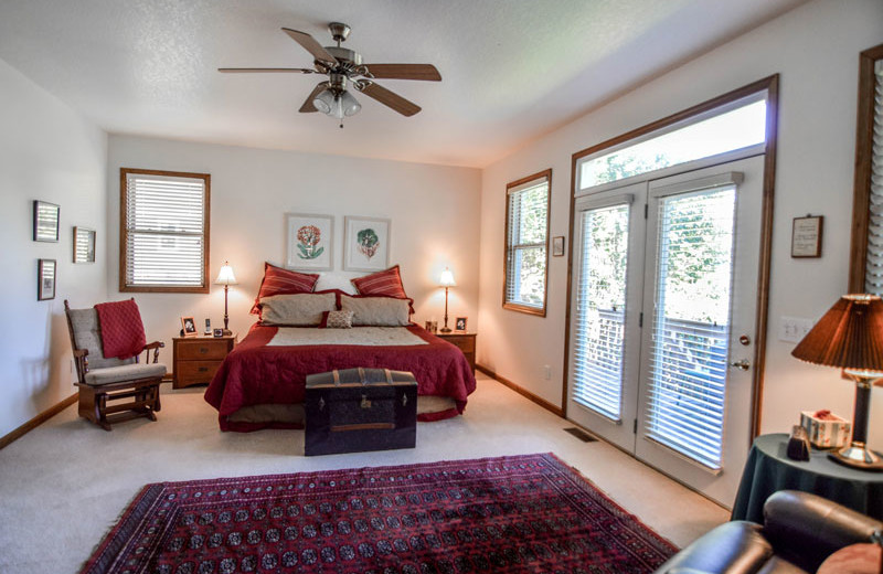 Rental bedroom at Little Bear Rentals.