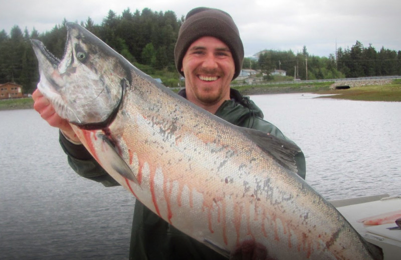 Fishing at The Fireweed Lodge.