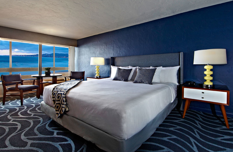 Guest room at Monterey Tides.