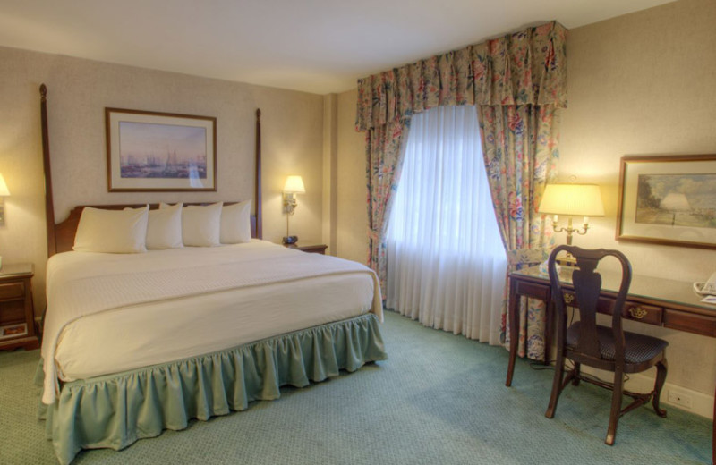 Guest room at Bell Tower Hotel.