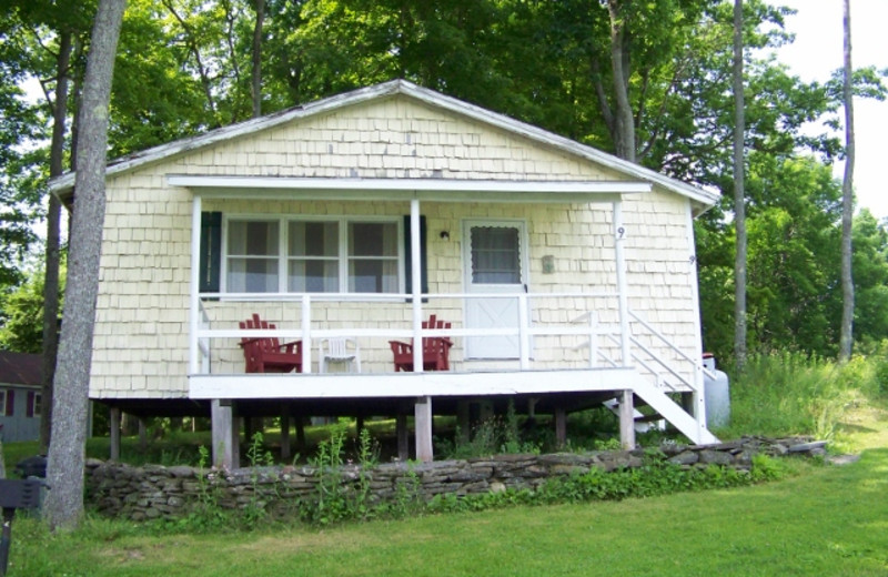 Cottage exterior at Fieldstone Farm.