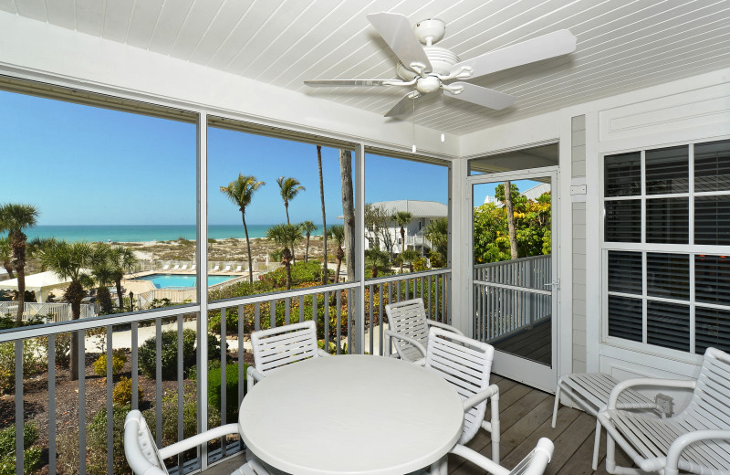 Guest balcony at Palm Island Resort.