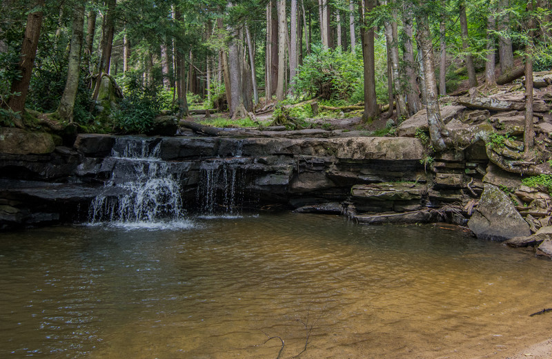 Waterfall at Railey Vacations.