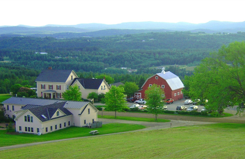 Aerial view of The Wildflower Inn.