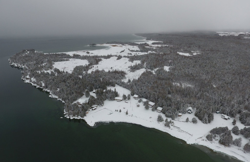 Aerial view of Black Rock Resort.