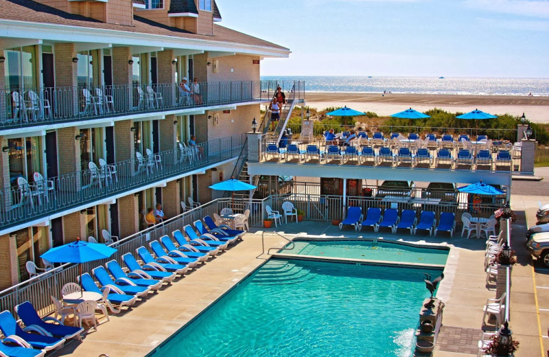 Outdoor pool at Fleur De Lis Beach Resort.