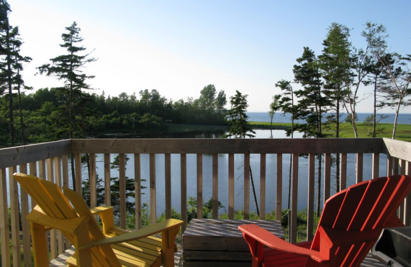 Private Porch at Pictou Lodge Resort