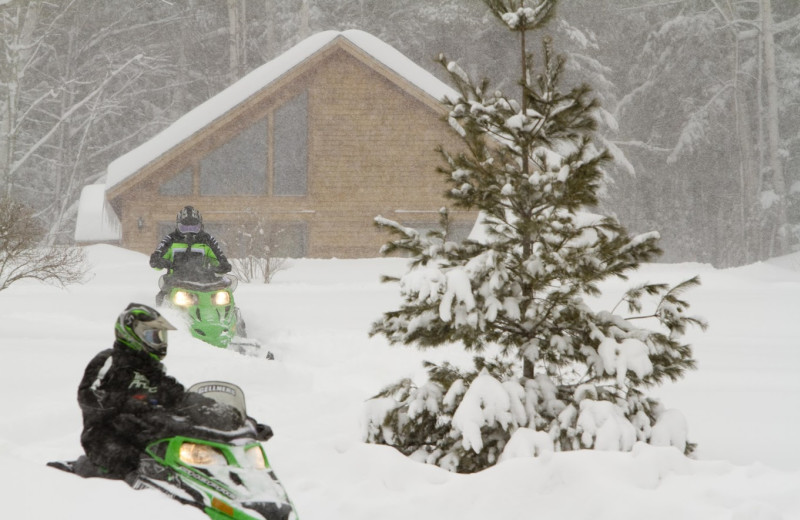 Snowmobiling at Willough Vale Inn.