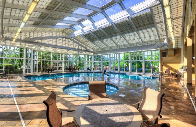 Indoor pool at RiverStone Resort & Spa.