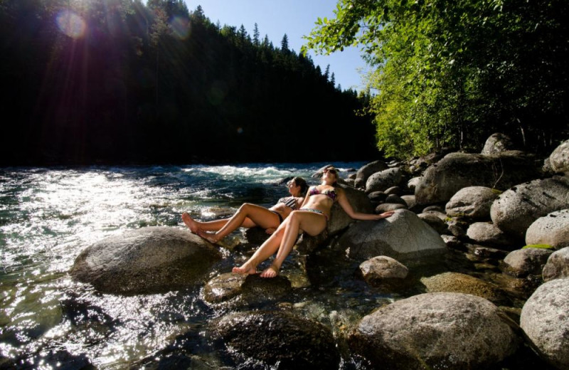 Relaxing at REO Rafting Resort.