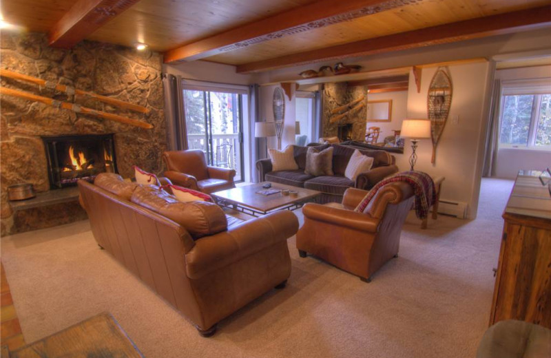 Rental living room at Westwind at Vail.