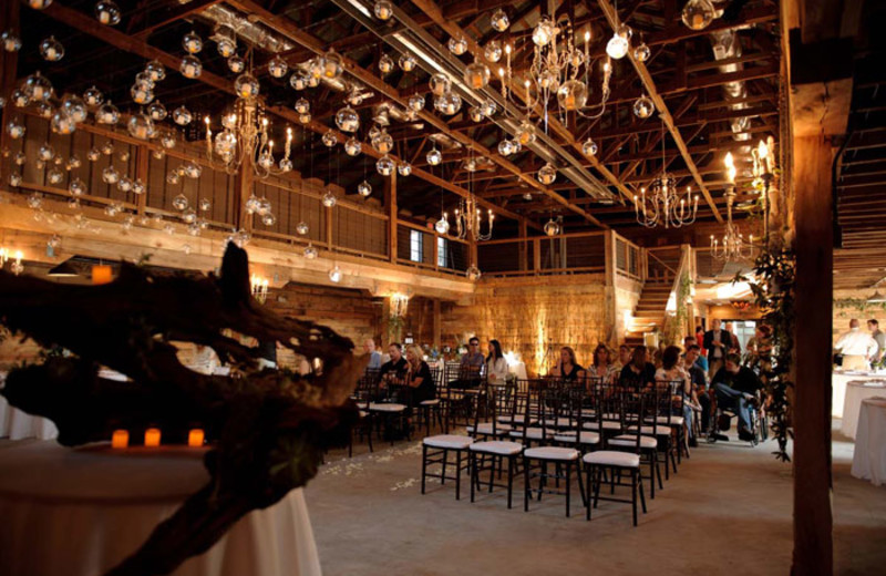 Wedding ceremony at The Variety Works near James Madison Inn.