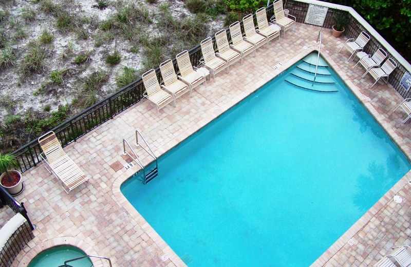 Outdoor pool at Gulf Strand Resort.