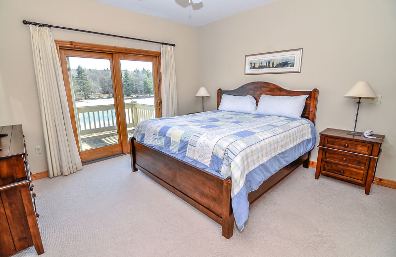 Rental bedroom at Railey Vacations.