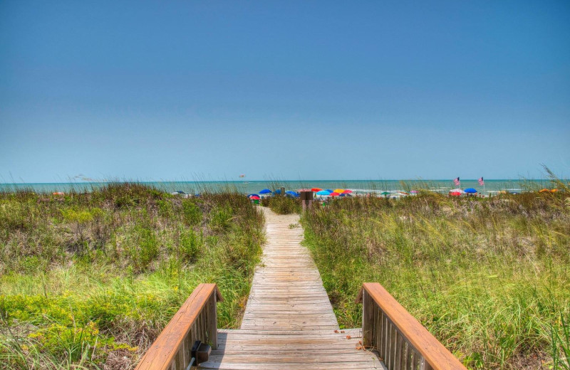 Beach at McMillan Oceanfront & Beach Rentals.