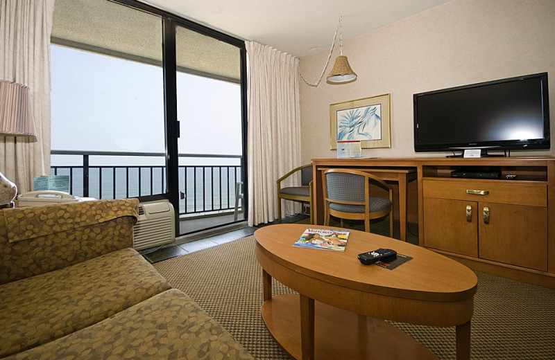 Guest living room at Four Sails Resort.