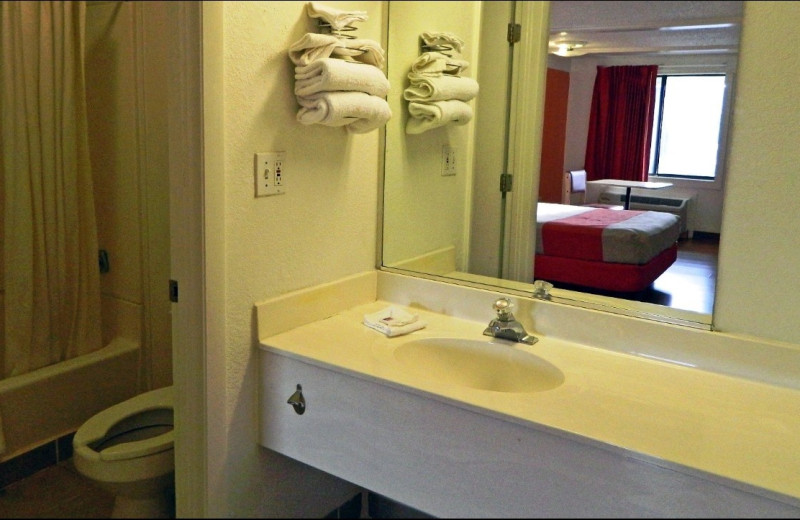 Guest bathroom at Motel 6 - Benton Harbor