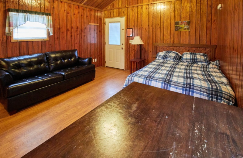 Cabin interior at Lone Star Jellystone.