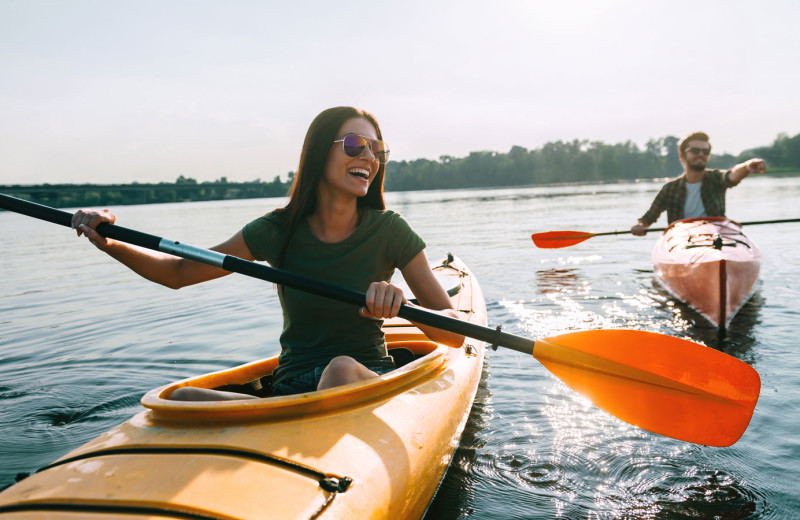 Kayaking at The Inn at Harbor Shores.