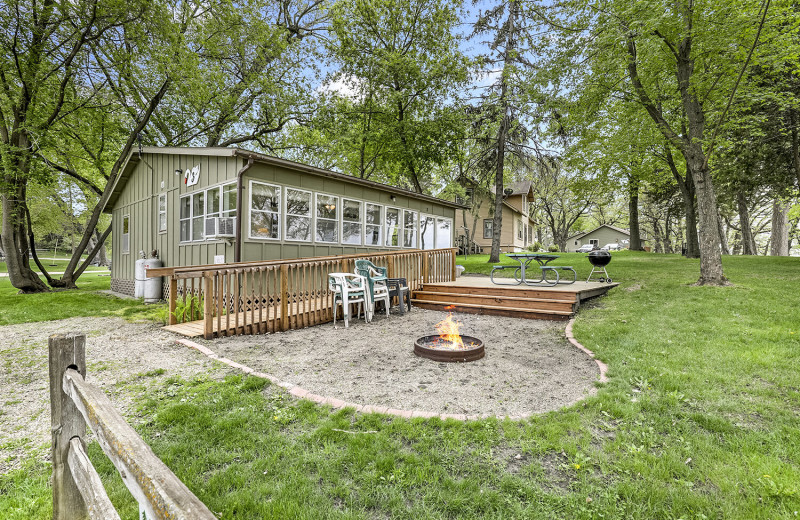 Cabin exterior at Swan Lake Resort.