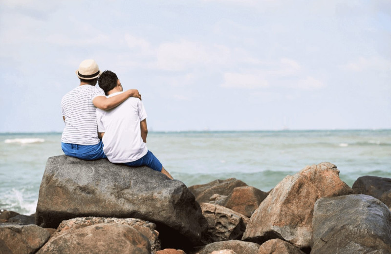 Couple at Newagen Seaside Inn.