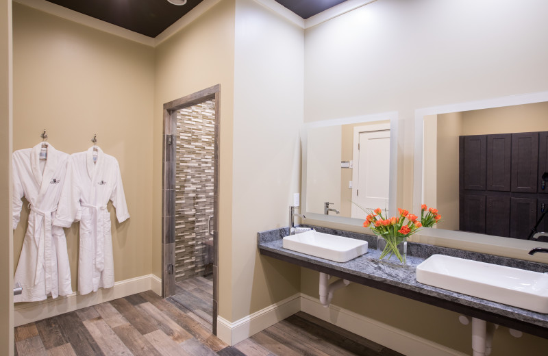 Guest bathroom at The Inn at Willow Grove.