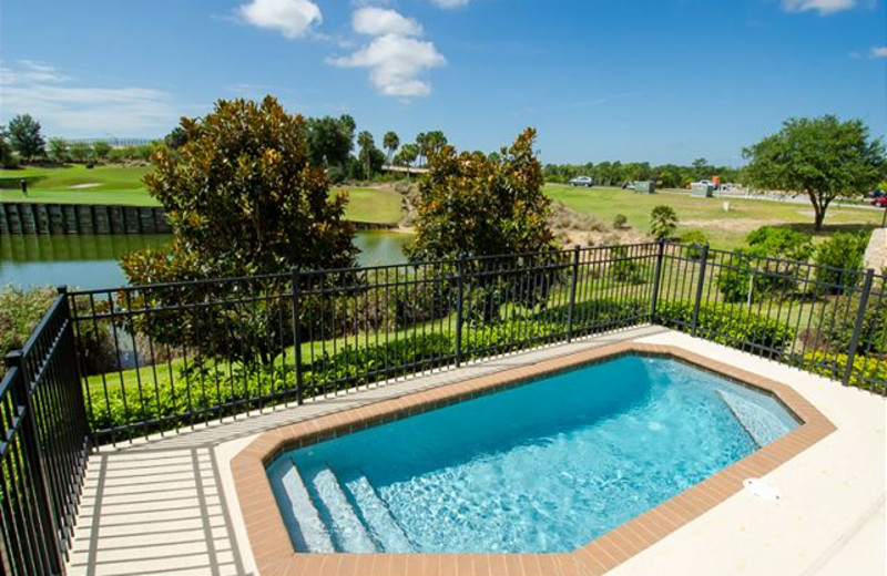 Rental pool at Luxury Reunion Rentals.