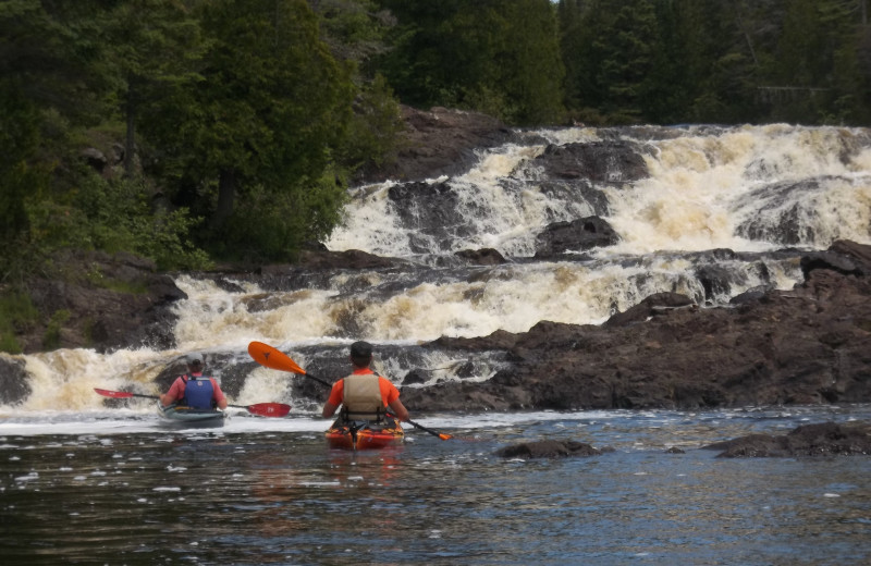 Kayaking at Inn on Lac Labelle.
