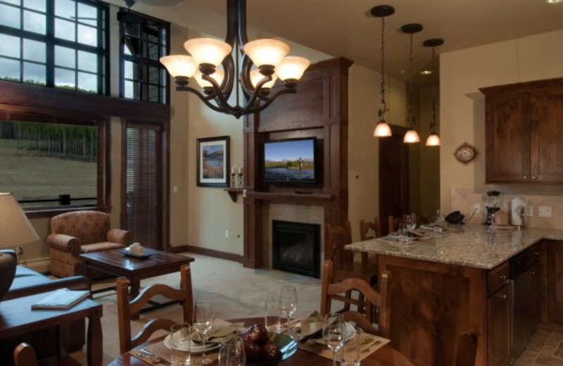 Suite interior at Grand Lodge on Peak 7.