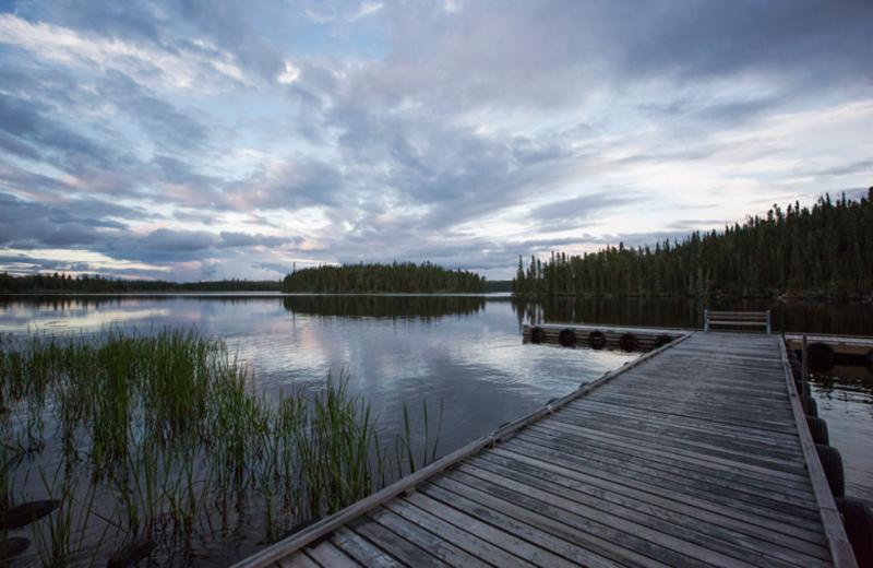 Lake view at Wright's Wilderness Camp.