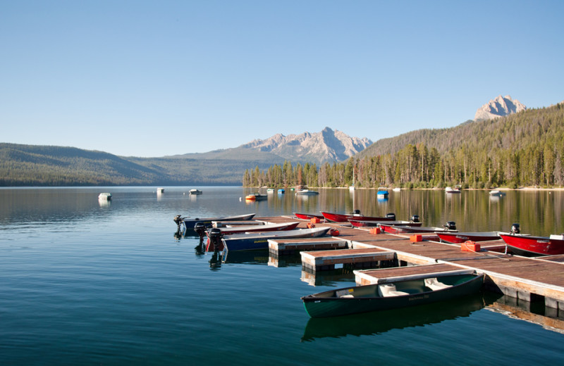 Canoe rentals at Redfish Lake Lodge.