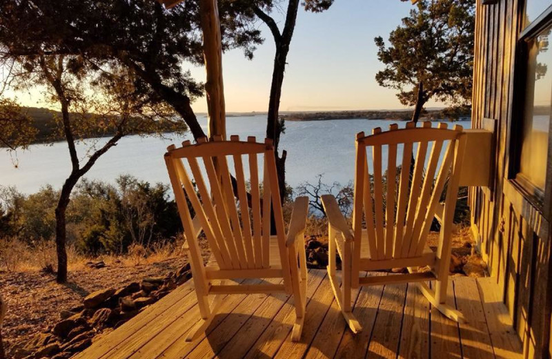 Deck view of lake at Canyon of the Eagles.