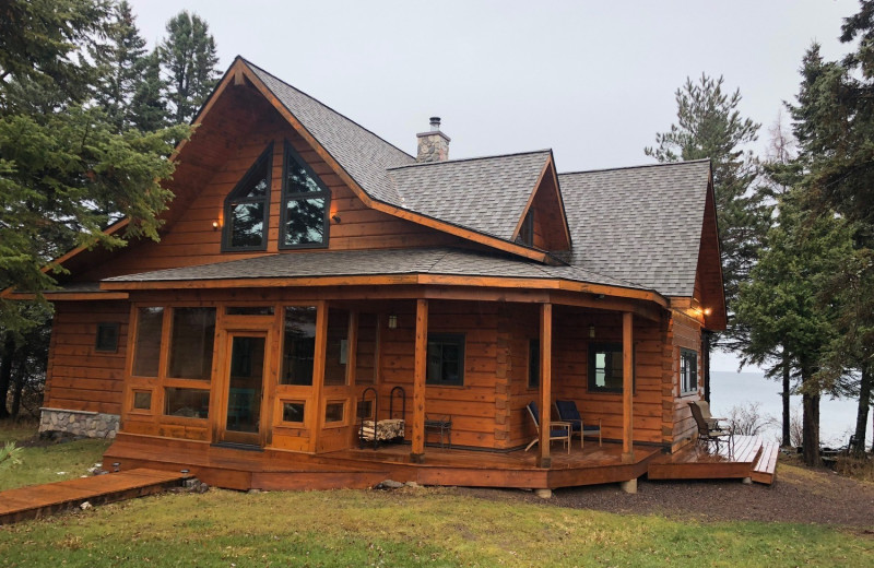 Cabin exterior at Stonegate on Superior.