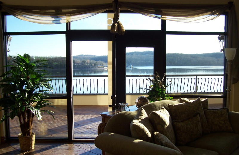 Doorway to patio at D' Monaco Luxury Resort.